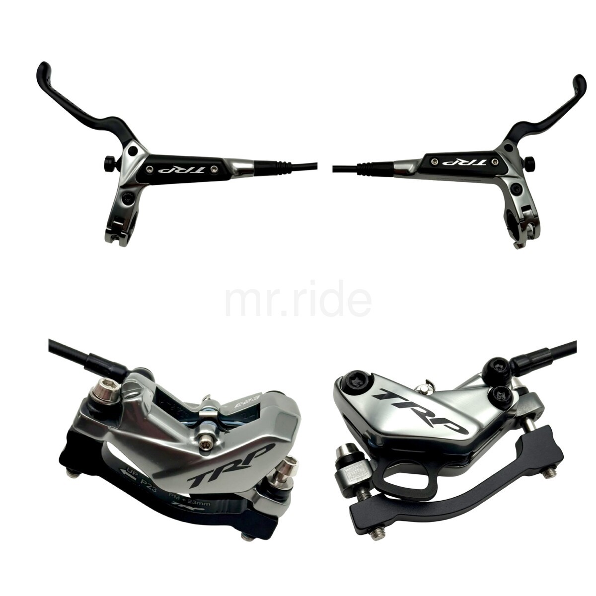 Trp DH-R EVO HD-M846 EMTB Hydraulic Disc Brake Set 4-Piston Front+Rear fit 223