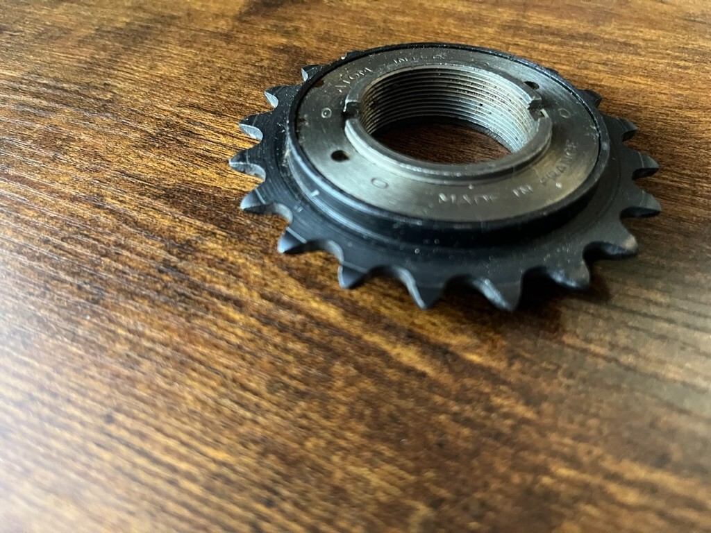 Atom Black/Silver Single Speed Freewheel | 20T / Made in France / Mint!