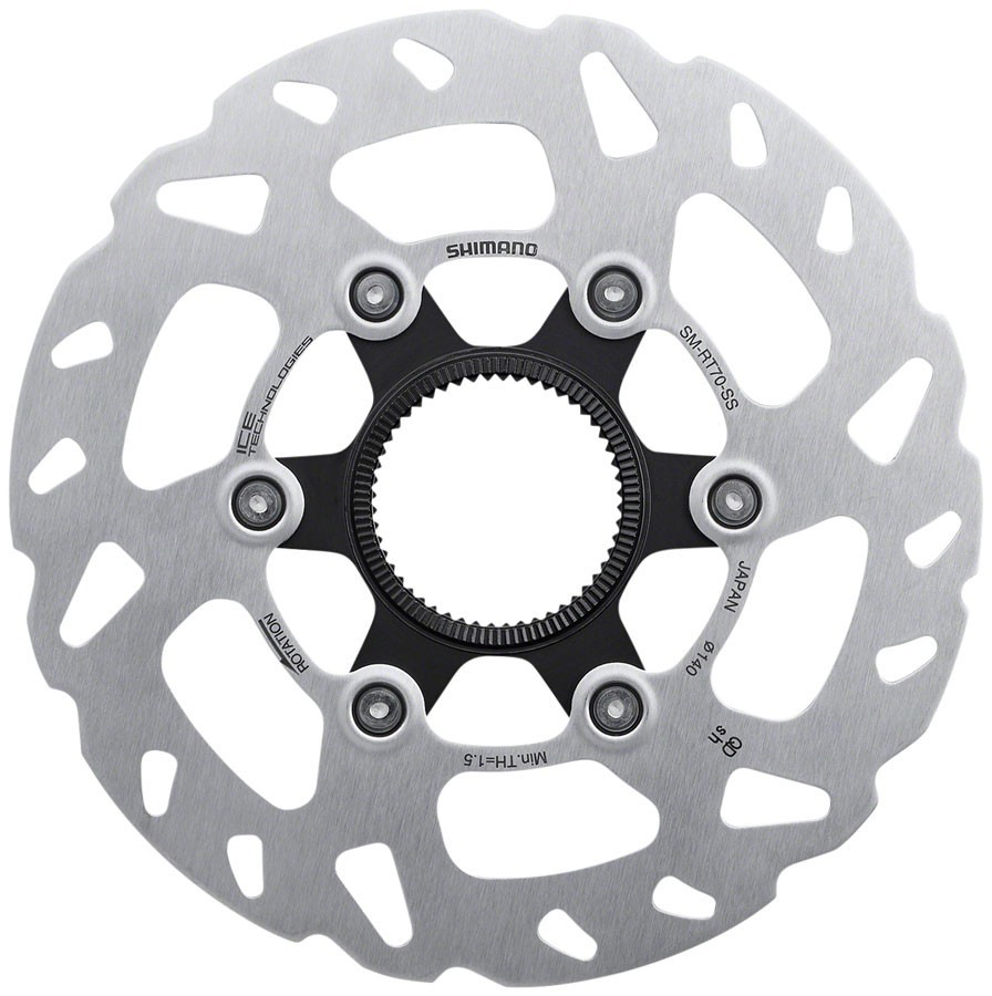 Shimano SLX SM-RT70-SS 140mm Disc Rotor Center Lock w/Lockring New Free Shipping