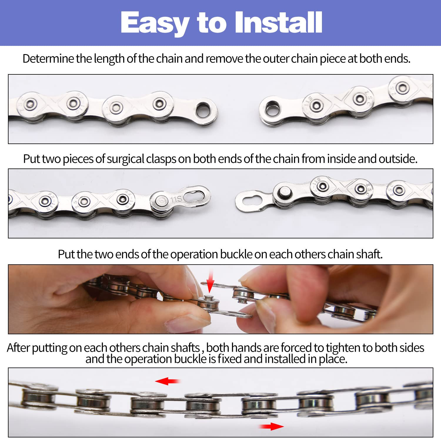 Bike Chain Kit, Single/6/7/8/9/10/11/12 Speed Multi-Function Bike Mechanic Repai