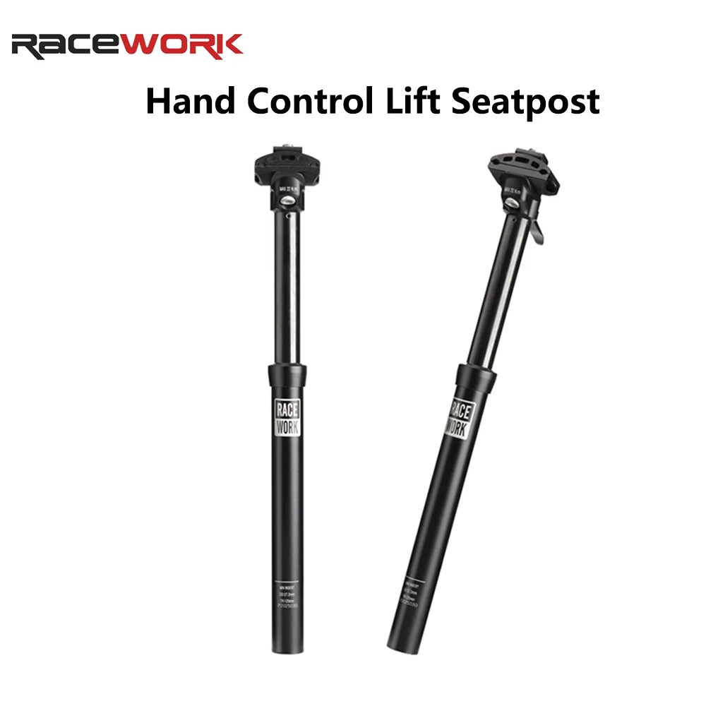 RACEWORK MTB Dropper Seatpost 27.2/30.9/31.6Mm Hand Control Hydraulic Height Adj