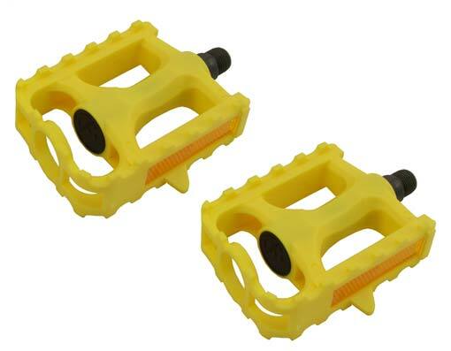 YELLOW Bicycle M.T.B Pedals 861 9/16″ BMX Lowrider Mountain Bike Beach Cruiser.