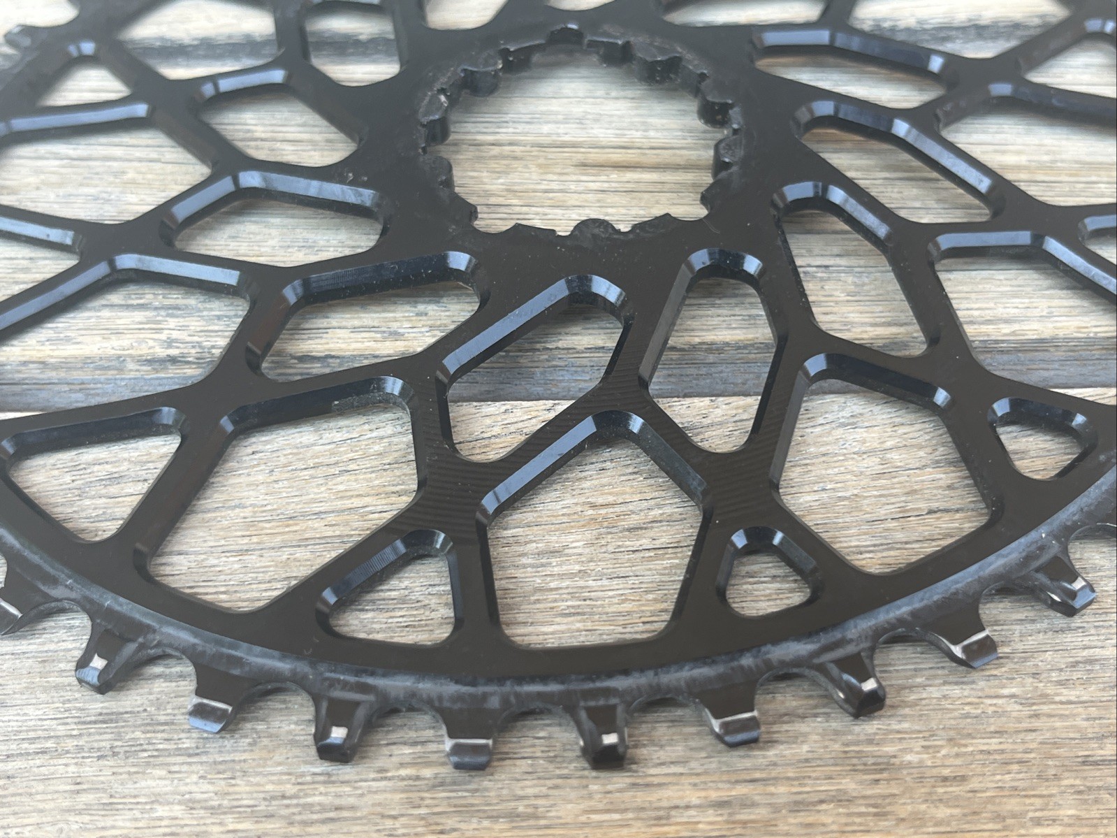 Absolte Black CX 1X OVAL chainring for Sram 3-Bolt direct mount cranks w/Box