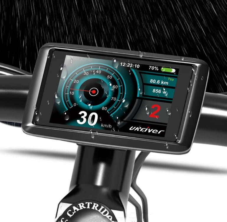 E-Bike Compatible UKC1+ Smart LCD Color Screen with light wire 5PIN WP plug