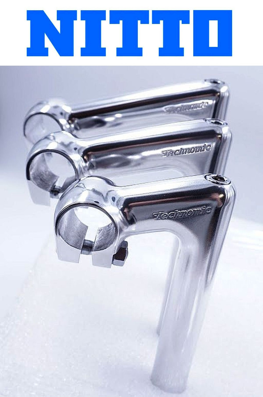 Nitto Technomic NTC225 Silver 22.2mm Long Quill Stem 25.4mm Clamp Pick Your Size