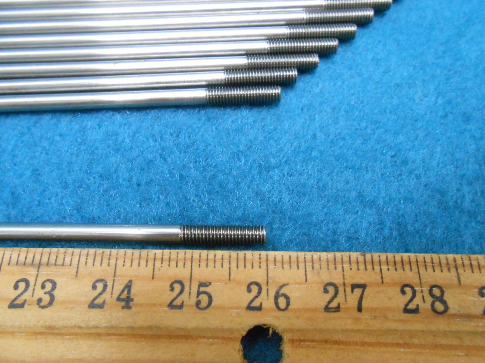 260mm Long 16 Silver Stainless Spokes 12g (2.6mm with Silver brass nipples SAPIM
