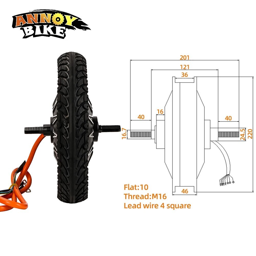 12 inch Hub Motor Scooter Split Wheel Electric Vehicle Scooter Driving Motor