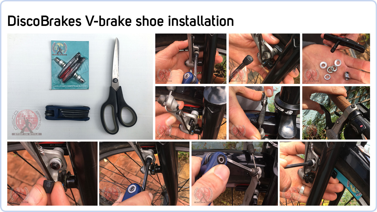 V Brake Pads Suitable For Shimano SRAM Avid Tektro Diacomp, Length: 55mm, Bike