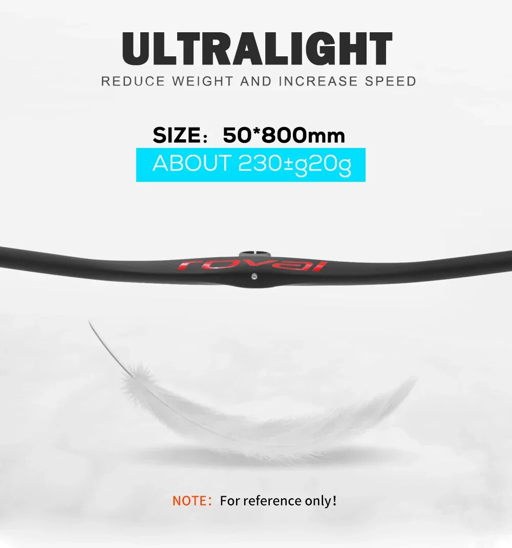 UD Matte Carbon Integrated MTB Bicycle Handlebars Cockpit 0 Degree with Stems