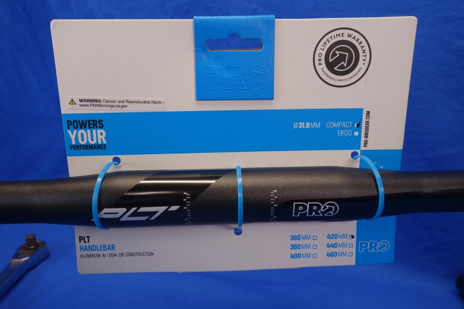 New, PRO, PLT Compact Road Bike Handlebars, Aluminum, 42cm width, 31.8 Clamp