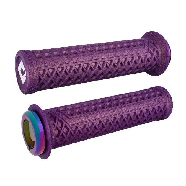 ODI Vans V2.1 Lock On Flanged Grips MTB Bike Black Red Blue Gum Graphite Purple
