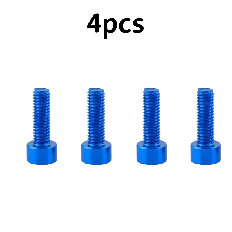 4Pcs Bike Water Bottle Cage Bolts Aluminum Alloy Hex Socket Screws 7 Colors