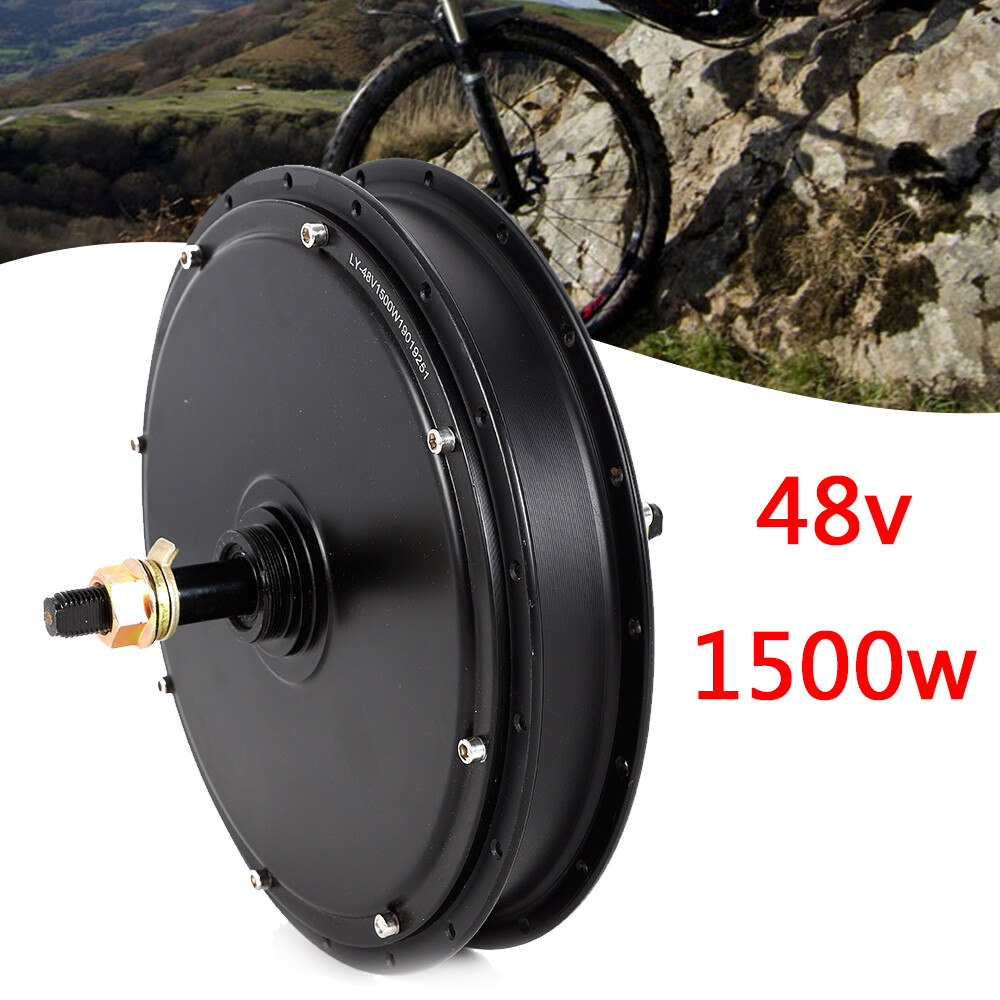 1500W E-Bike Conversion Kit 48V Fat Ebike Hub Motor Hub Rear Wheel Motor 55N.m