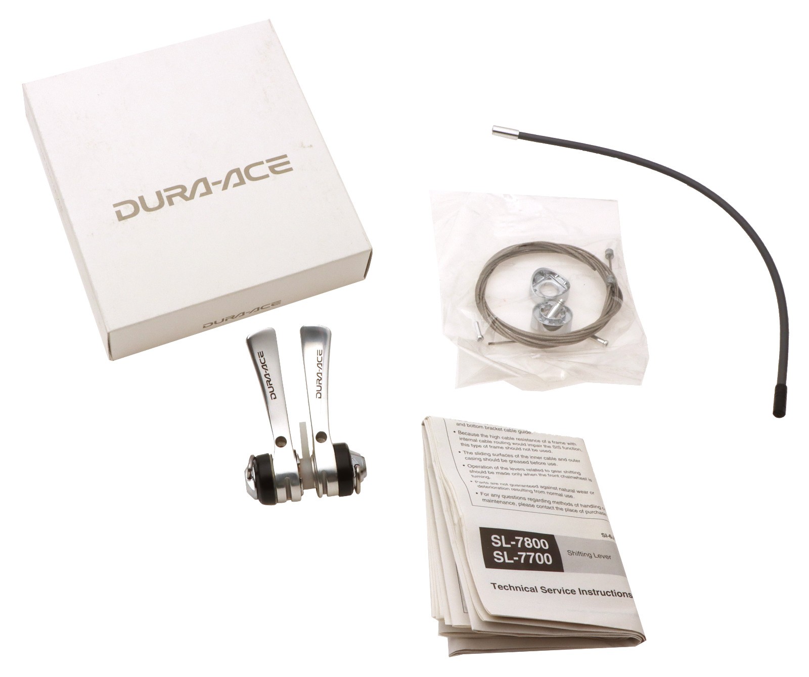 Shimano Dura-Ace SL-7700 Downtube Shifter Set 3/2×9 NOS NEW