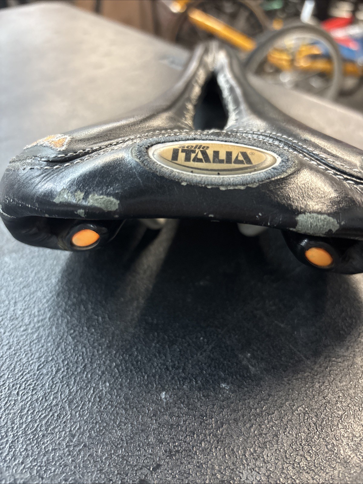 Selle Italia Max Gel Flow Saddle BLACK Made in ITALY 152×278 √ VINTAGE USED
