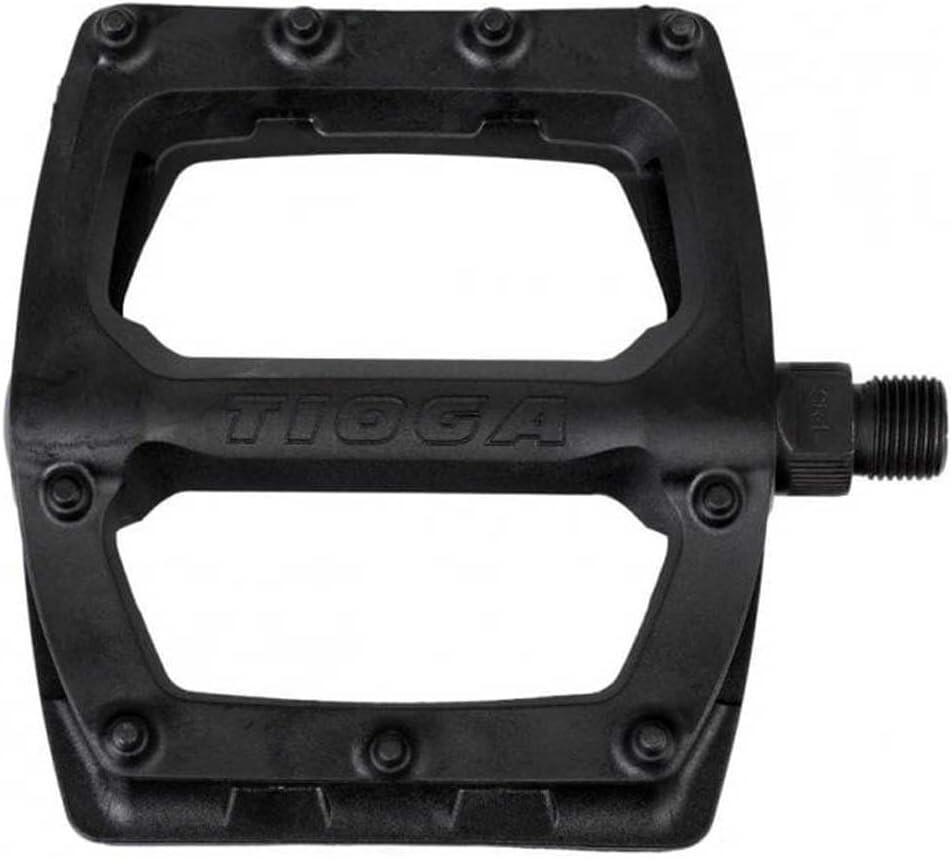 Tioga Surefoot Slim Resin Platform Bicycle Pedals 9/16 Black Ultra Durable Wide