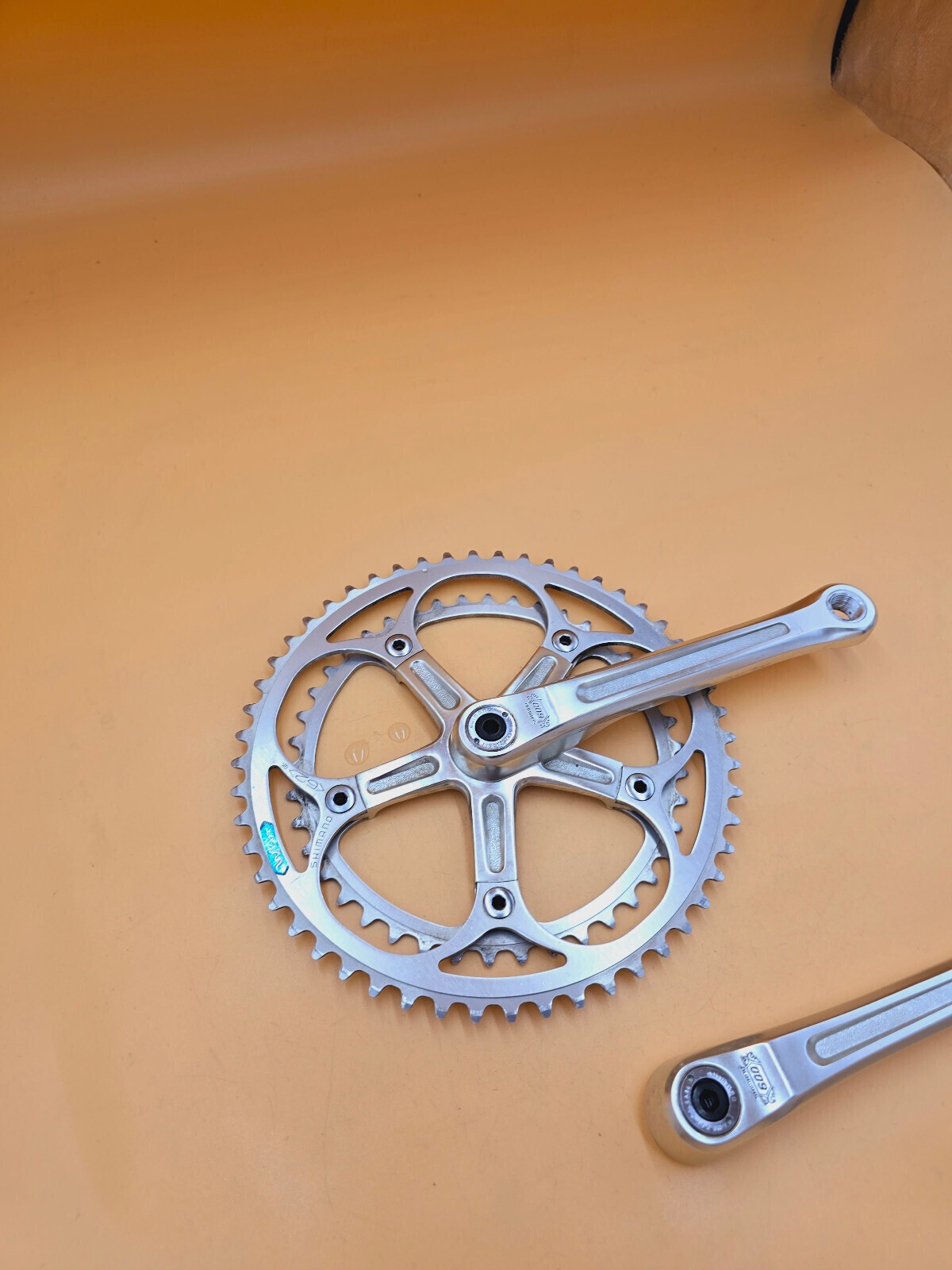 Crank Set Shimano 600 Arabesque 170mm 52/42 Tooth Vintage Retro Crank FC-6200