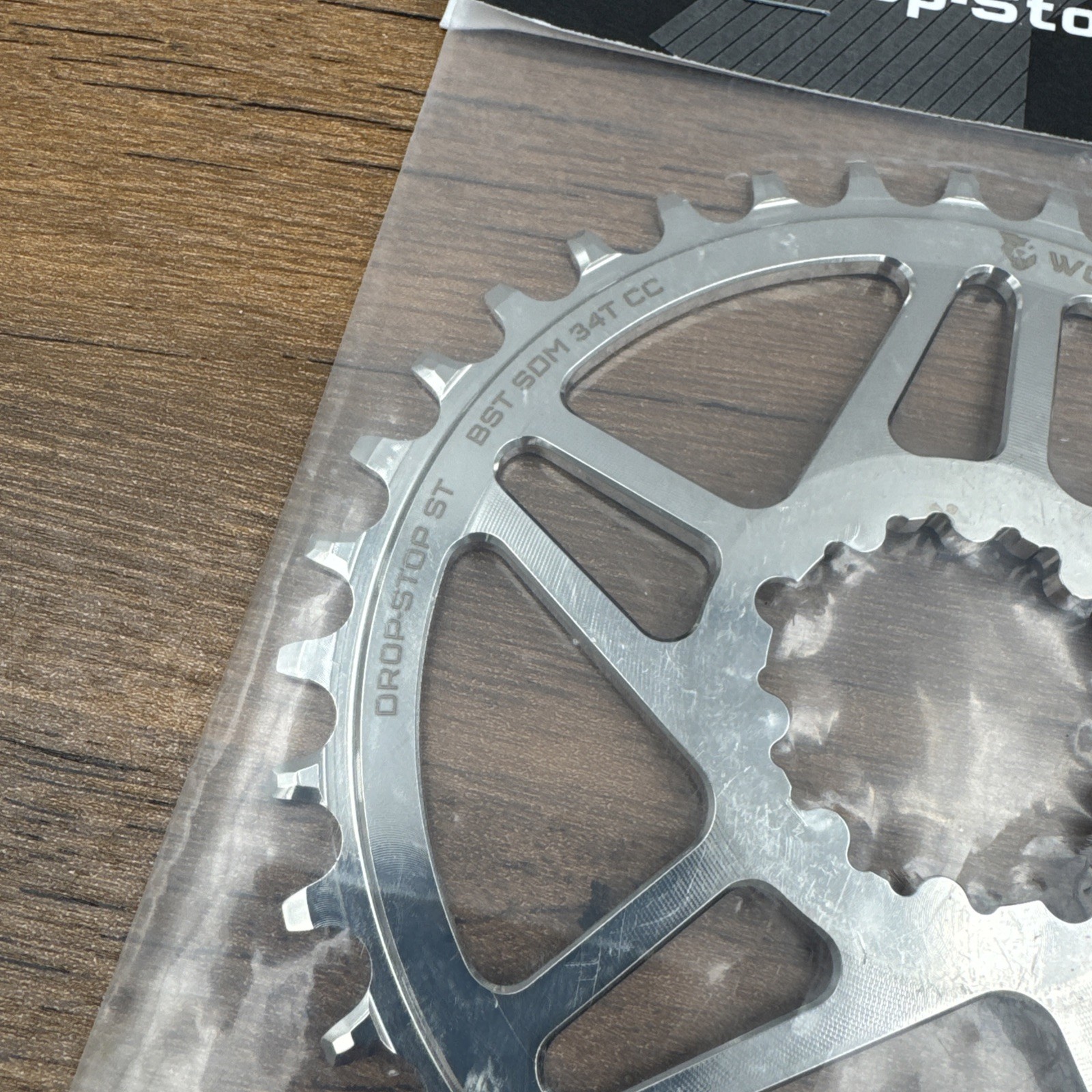 Wolf Tooth Components SILVER 34t SRAM Drop Stop ST Boost 3mm Chainring