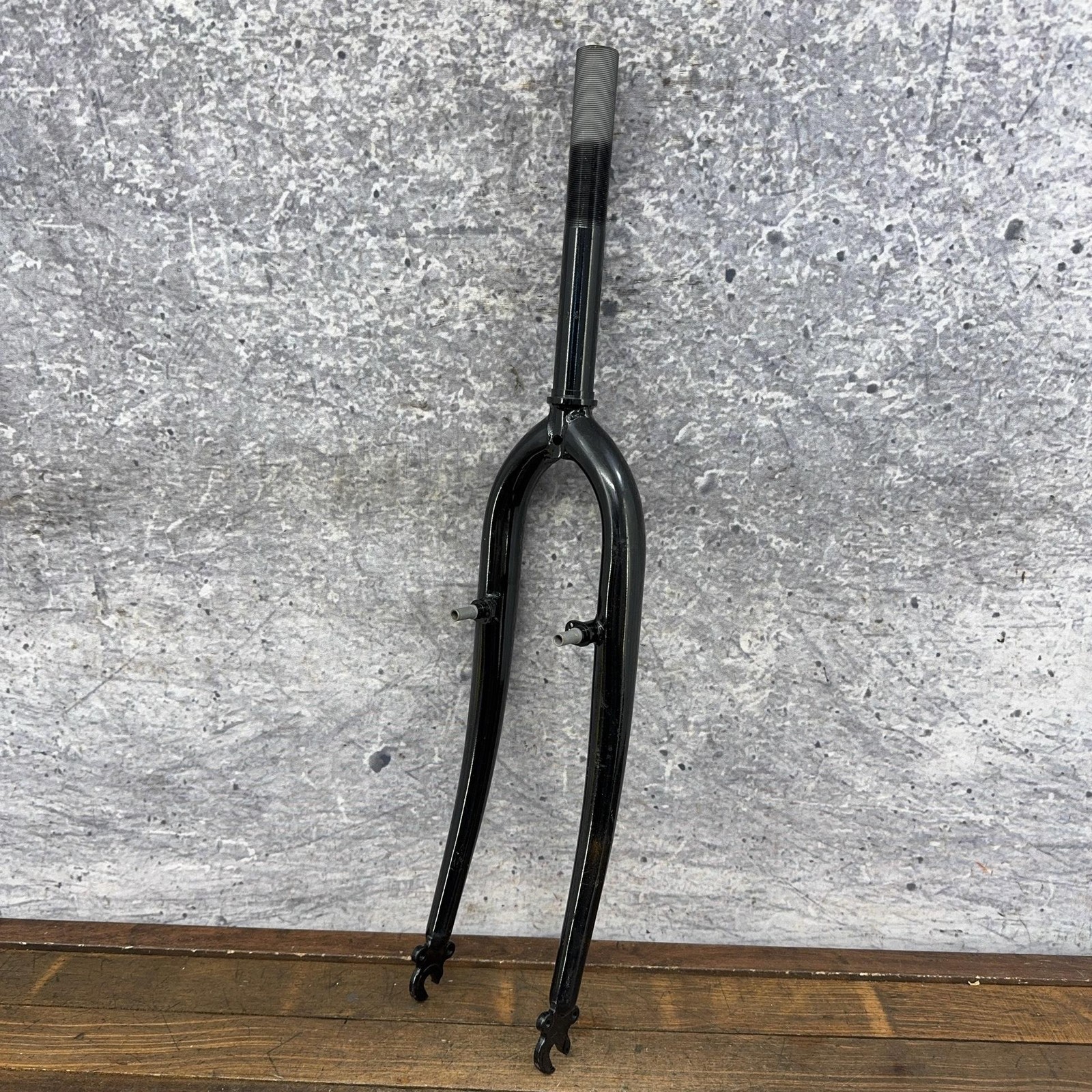 Vintage 26in Rigid Bike Fork 1 In Threaded NOS Canti V Brake QR Black Steel MTB