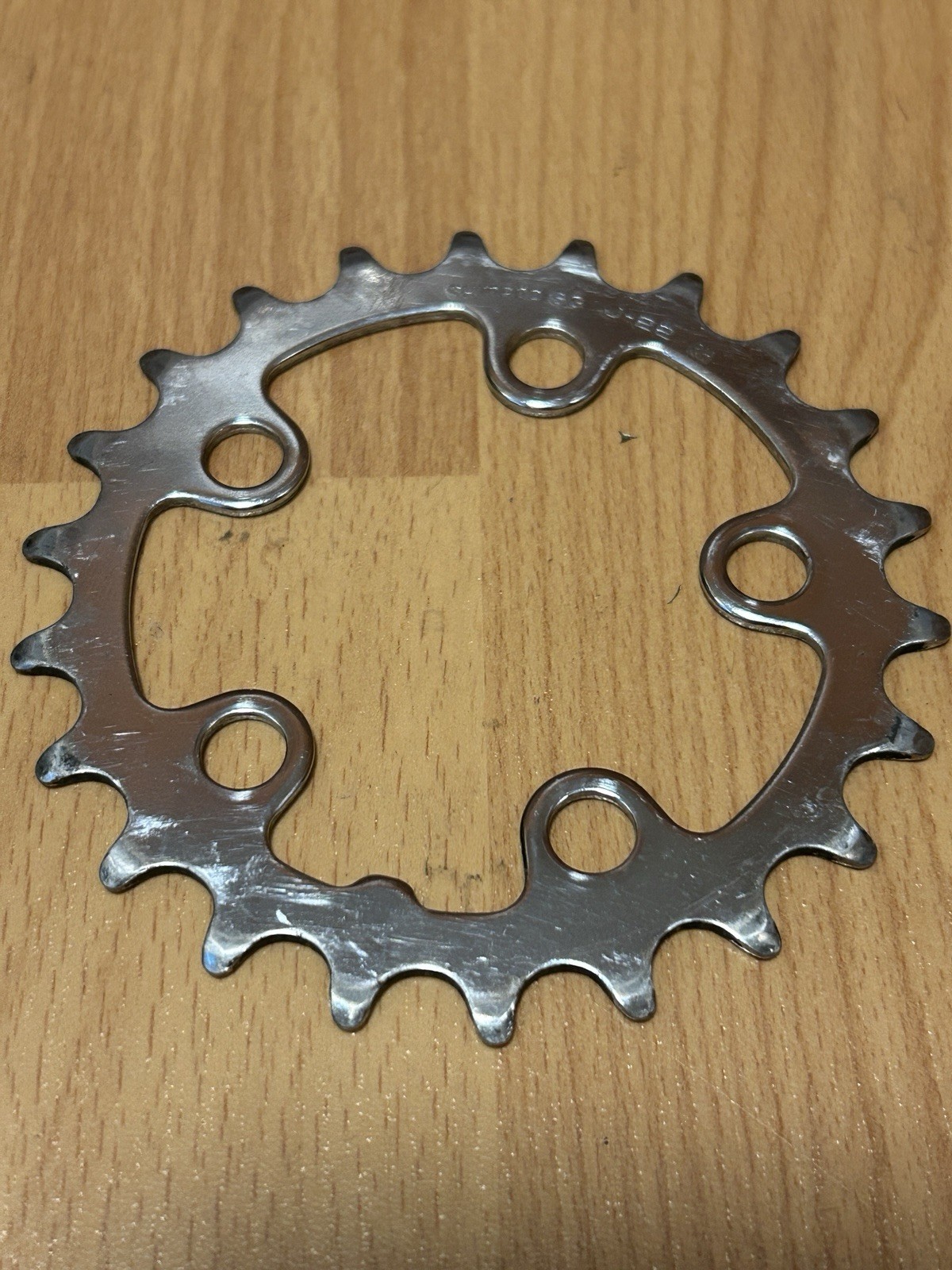 Shimano SG Chainring 22T SG J-22 Silver Chrome Steel Triple Inner 58 BCD 90s MTB