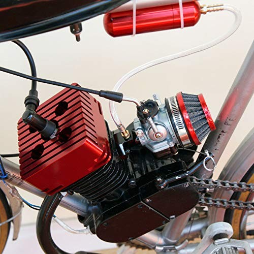CNC Red Cylinder Head For Racing 66cc/80cc Engine Motorized Bike Bicycle red