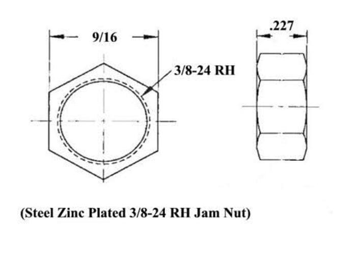 Panhard Bar Kit .058 Bungs Rod End Heim Joint LH + RH 3/8 x 3/8-24