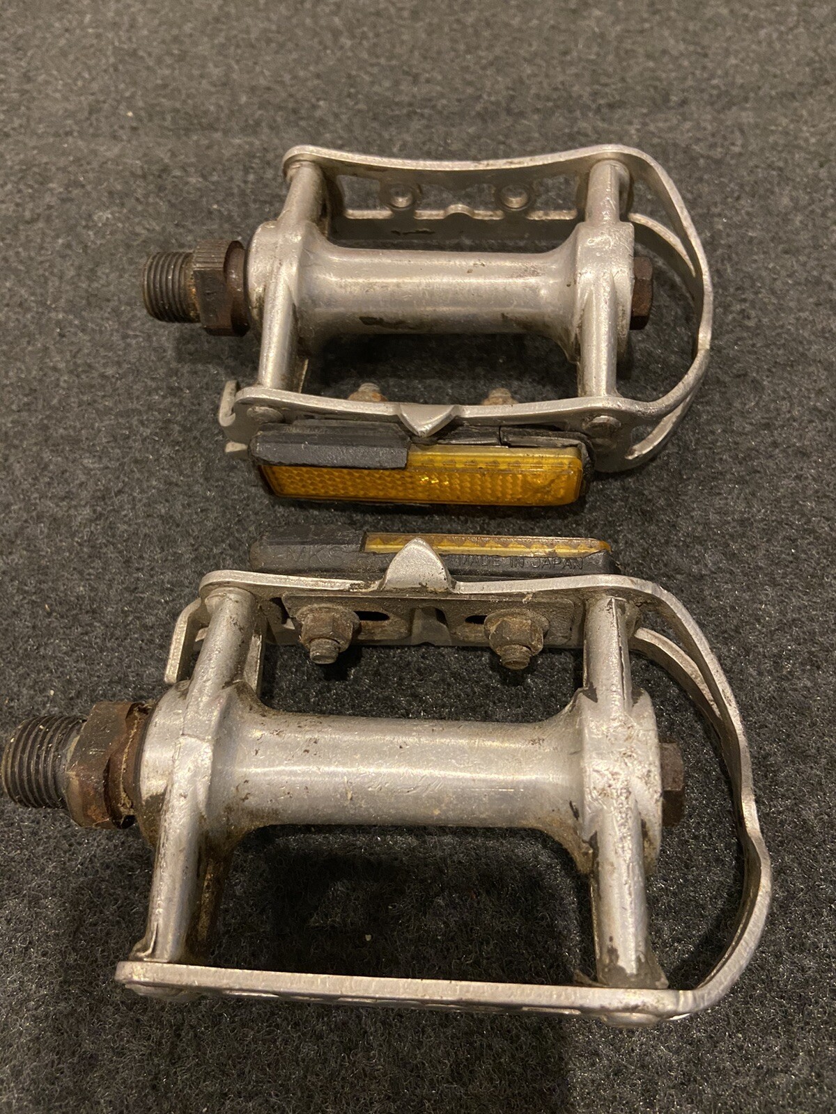 Vintage MKS Sylvan SY-1 Pedals Fixie Touring Road Commuting Made in Japan 9/16