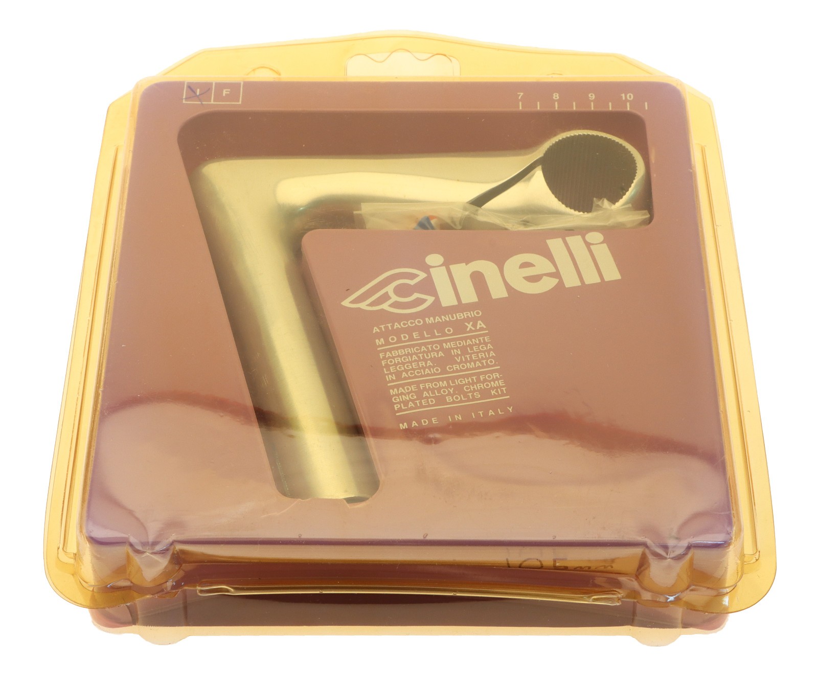 Cinelli 1″ X/A 22.2mm Quill Stem 105mm 26.4mm Clamp Silver -17° XA NEW NIB NOS