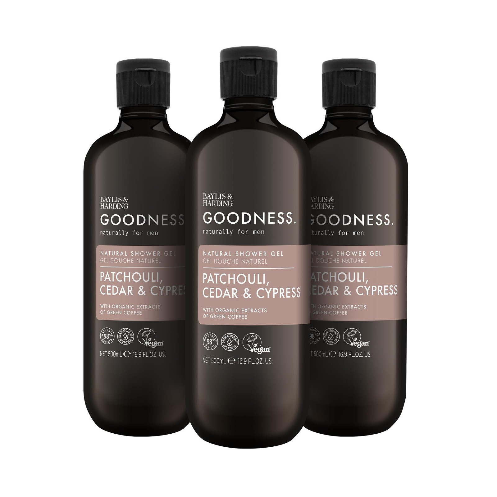 Baylis & Harding Goodness Men’s Patchouli, Cedar & Cypress Natural Body Wash,…