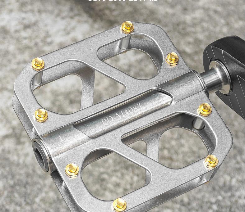 Promend Ultralight Titanium Alloy Bicycle Pedals MTB Road Bike Pedals 3 Bearings