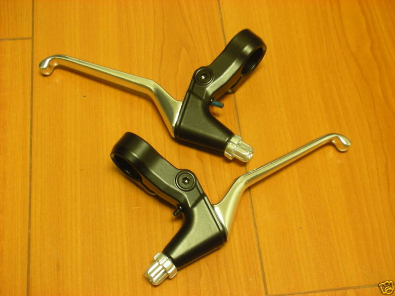BIKE BICYCLE MTB ALUMINUM BRAKE LEVER 1 PAIR NEW TAIWAN