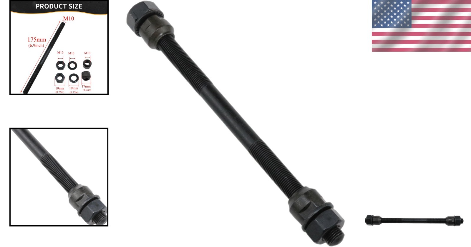 Precision Machined 154mm Gold Steel Bicycle Axle for Enhanced Riding Performance