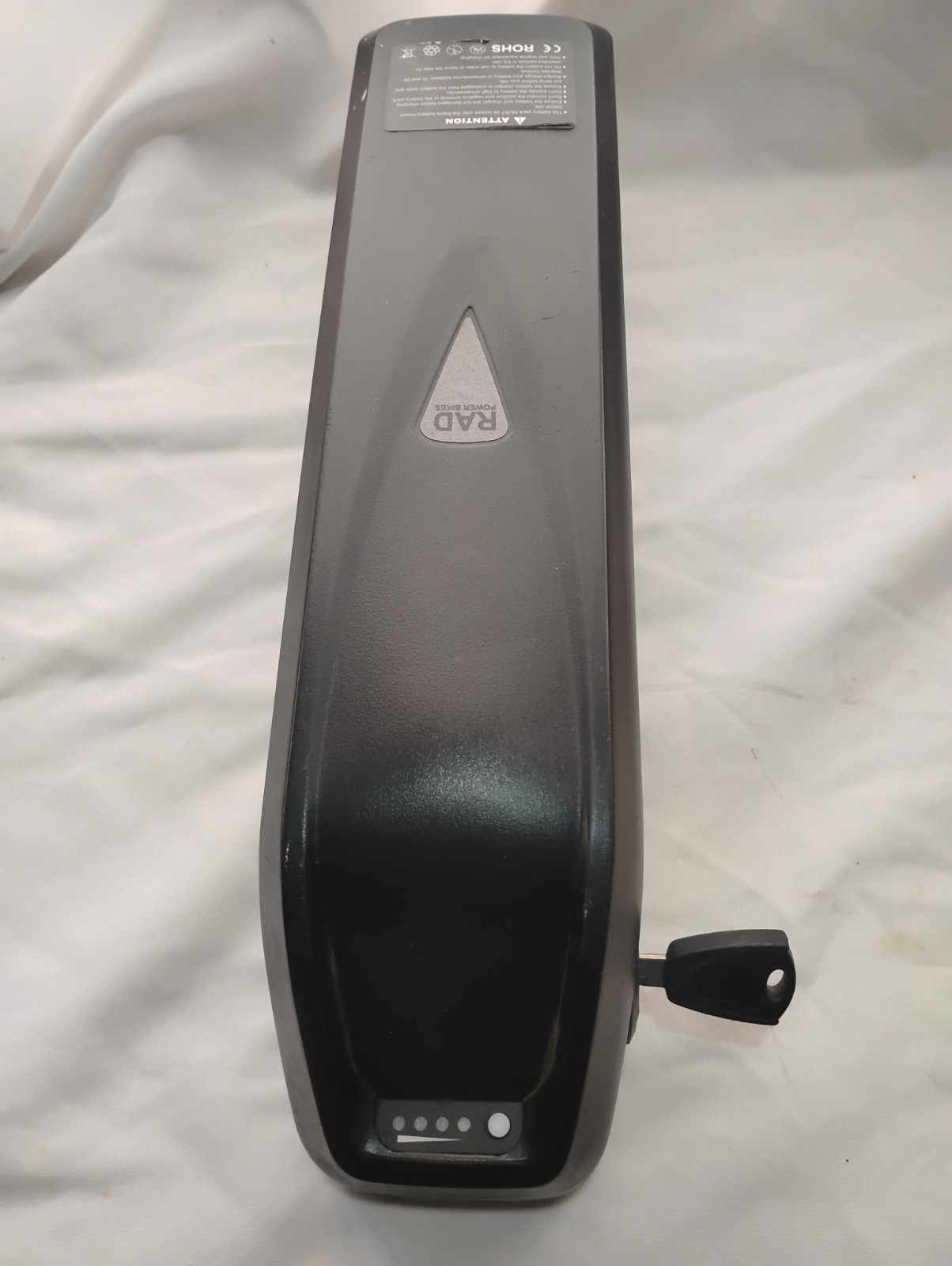 OEM Rad Power Bikes Safe Shield External Battery 48V W/key & charger. Works RP