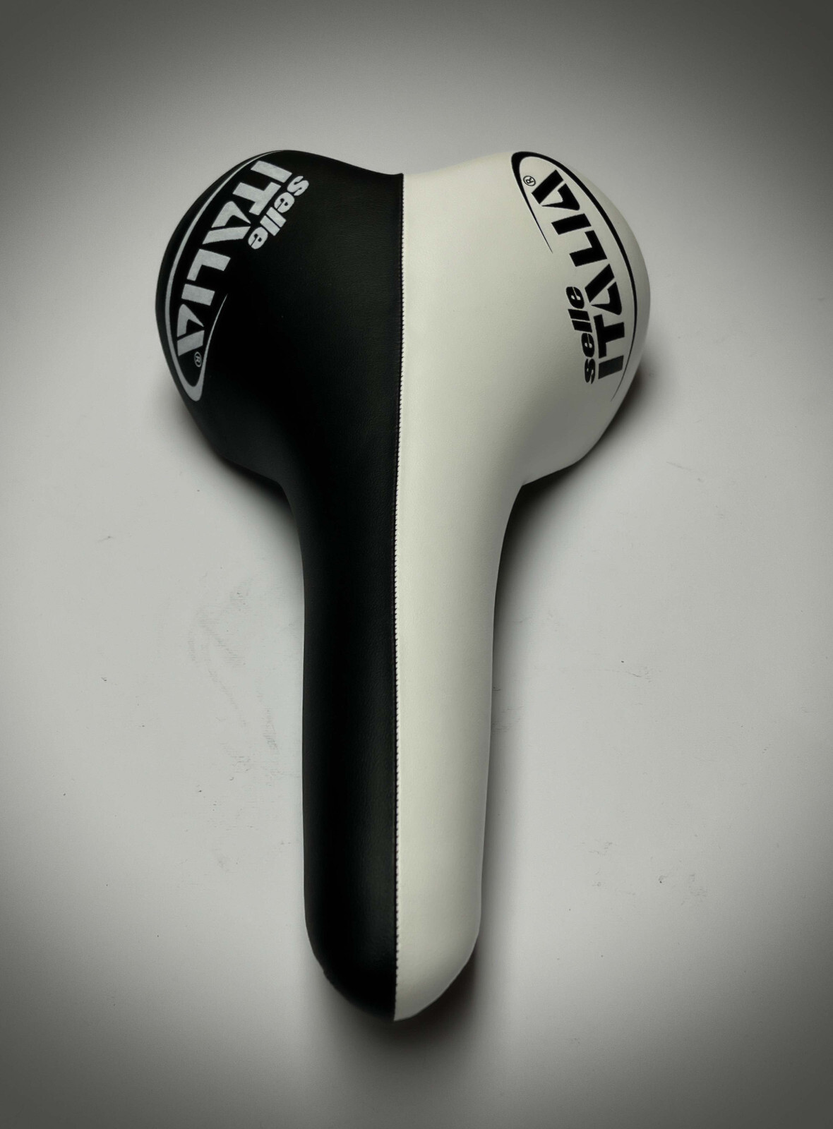 Nos Selle Italia Turbomatic White And Black Leather Saddle Carbon New From 2009