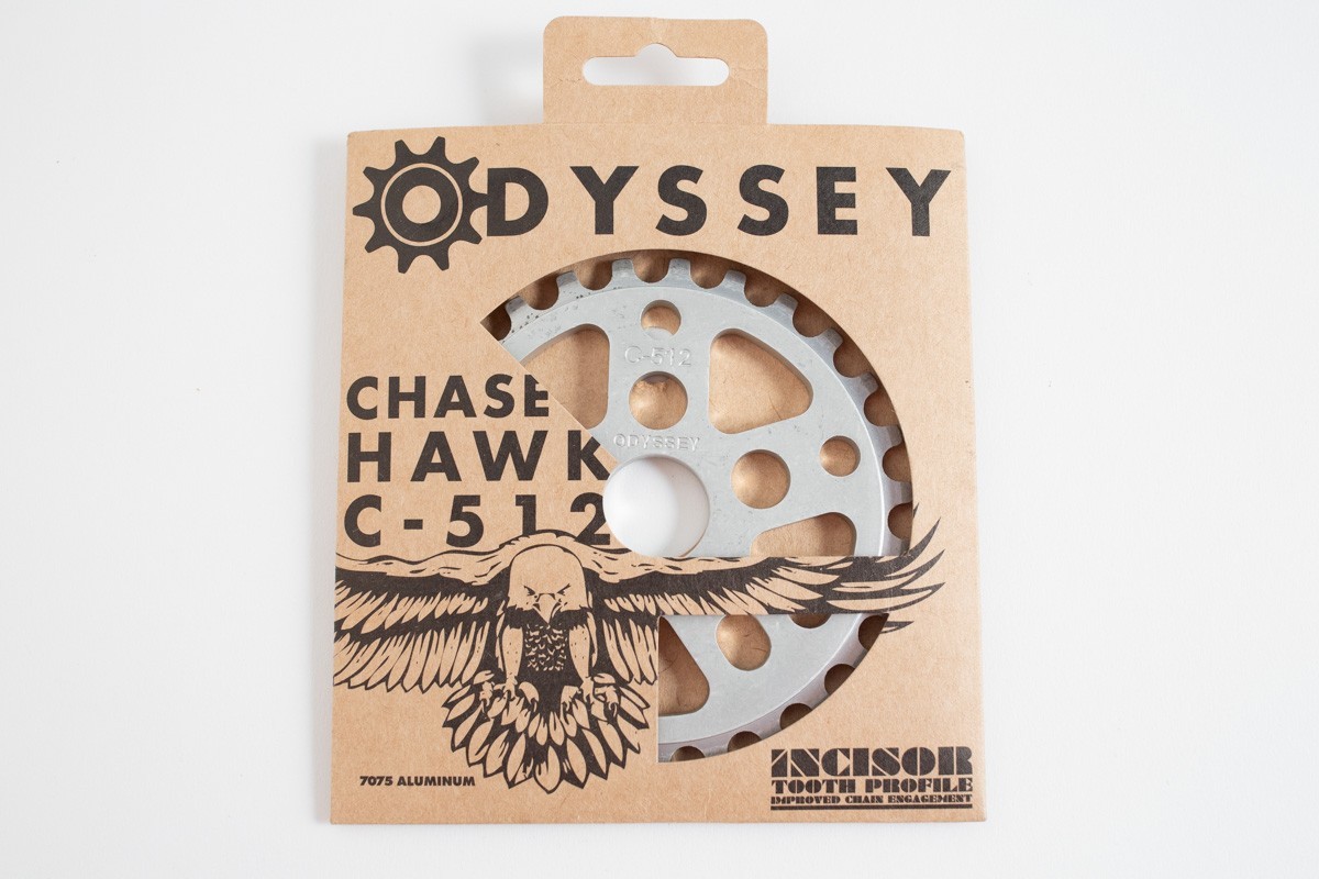 NOS Odyssey Chase Hawk C-512 27T BMX Sprocket Raw 7075-T6 Aluminum