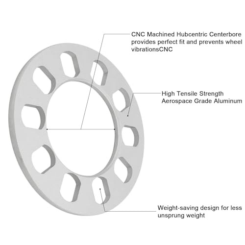 6mm Wheel Spacers 5×4.25 5×4.5 5×4.75 5×5 5×5.5 fit for 6mmn -4Pcs