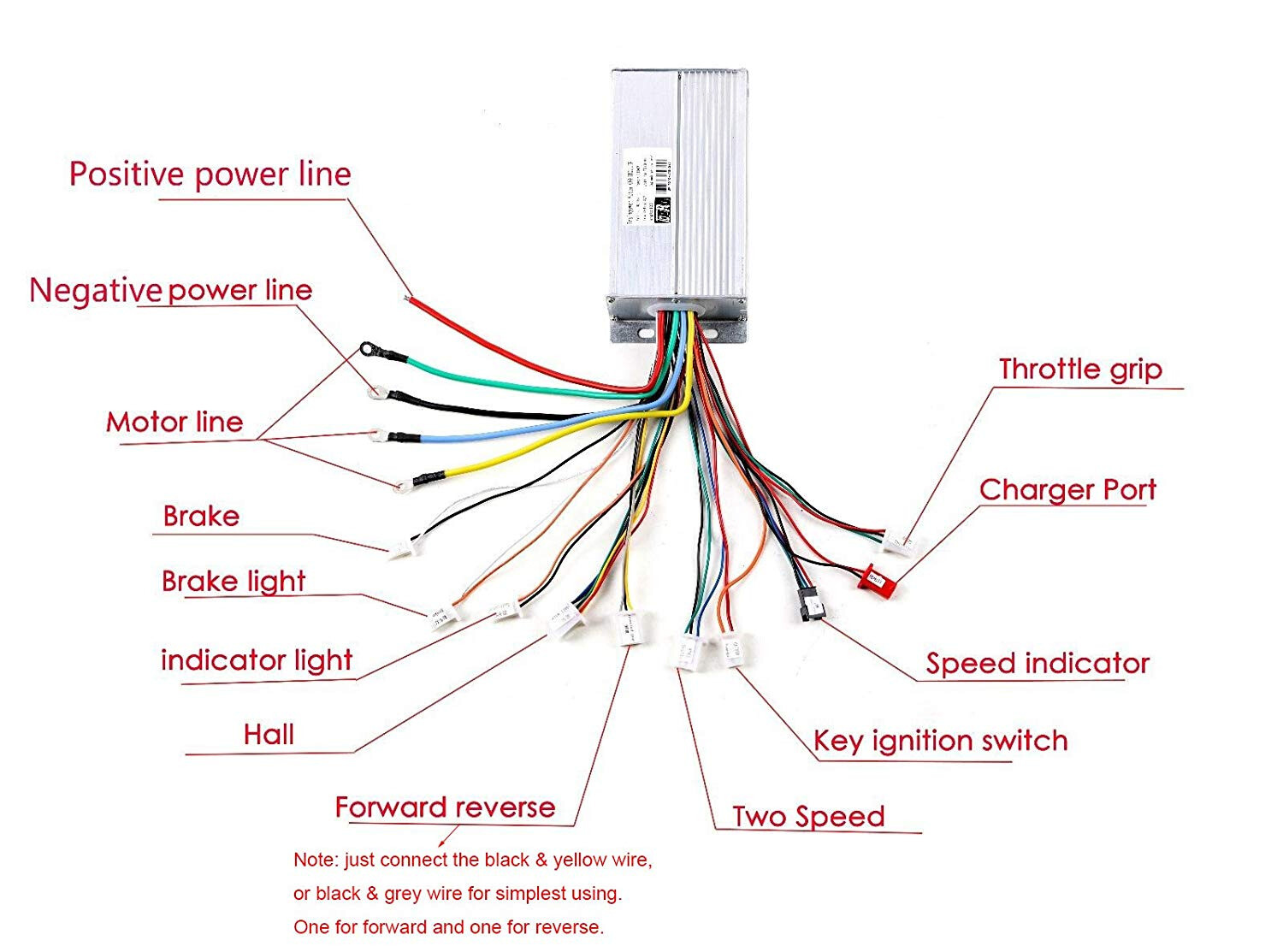 60V 72V 3000W Brushless Motor Kit Controller E Bike Scooter Mini Bike Lawn Mower