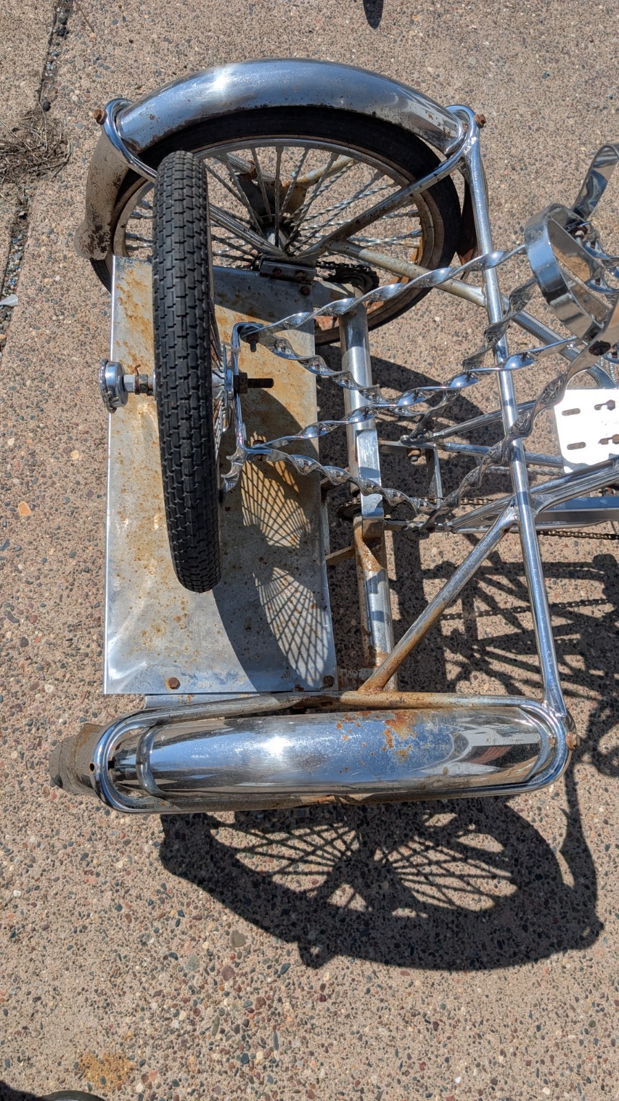 LOWRIDER 12-16″ 1 SPEED TRIKE CONVERSION KIT COASTER 5/8 AXLE CHROME