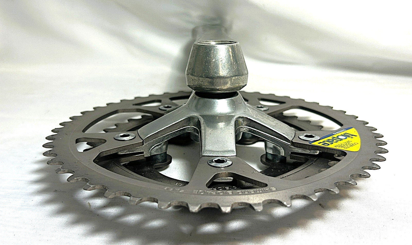 Vintage SHIMANO FC-B124 triple crankset mountain bike mtb biopace deore race xc