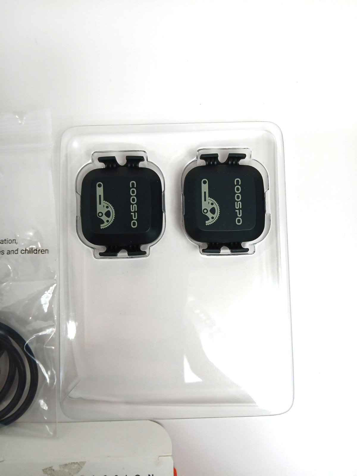 COOSPO Cadence Speed Sensor for Cycling, Wireless Bluetooth ANT+ Bike Black