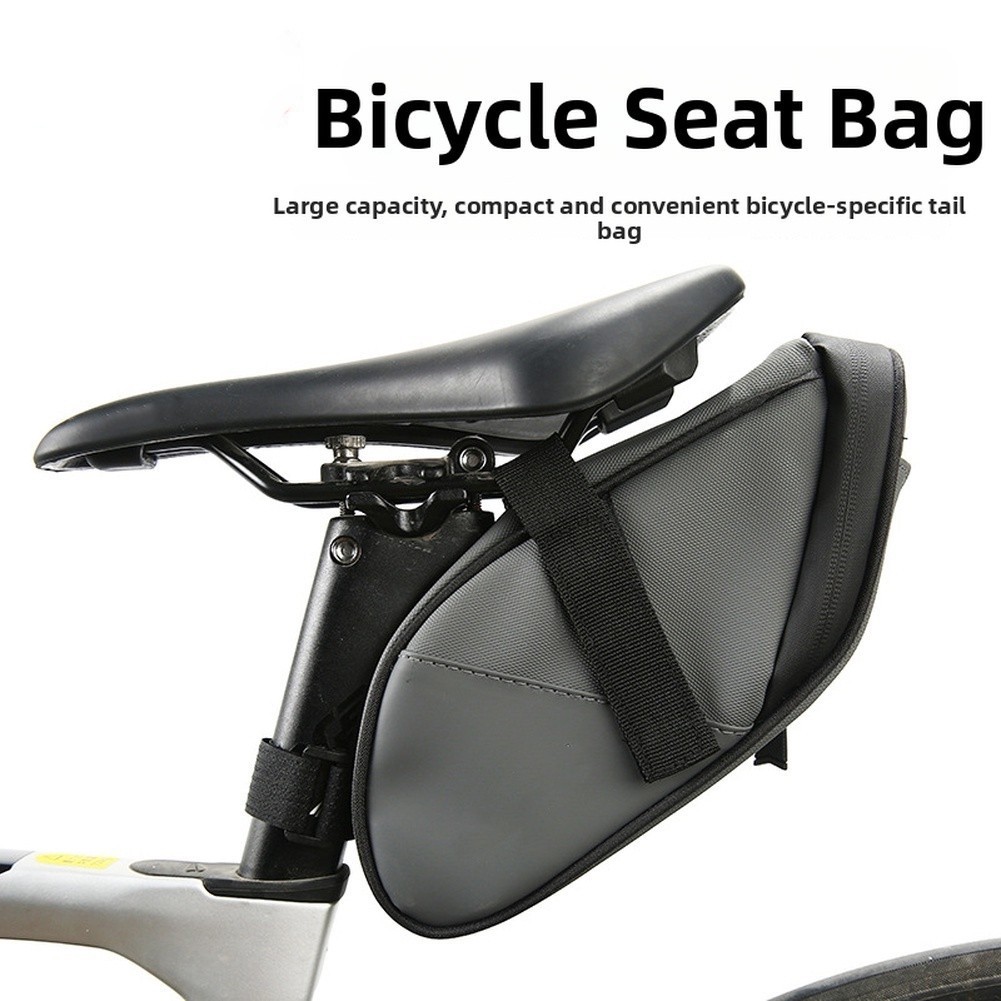 Spacious Under Seat Bicycle Pouch Waterproof 18×9.5x11cm for Tools and Phone