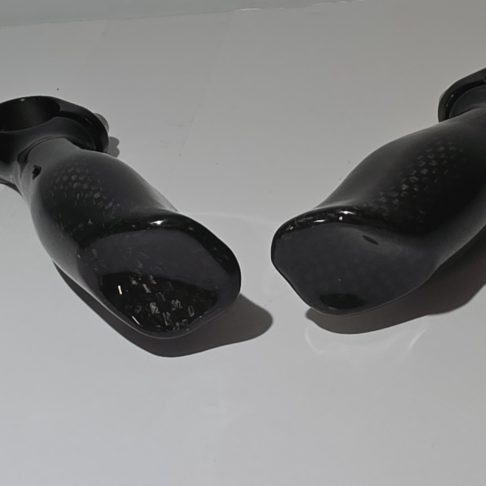 TE»MANI Bicycle Bar Ends Pair, Carbon Fiber, Black, Universal Fit