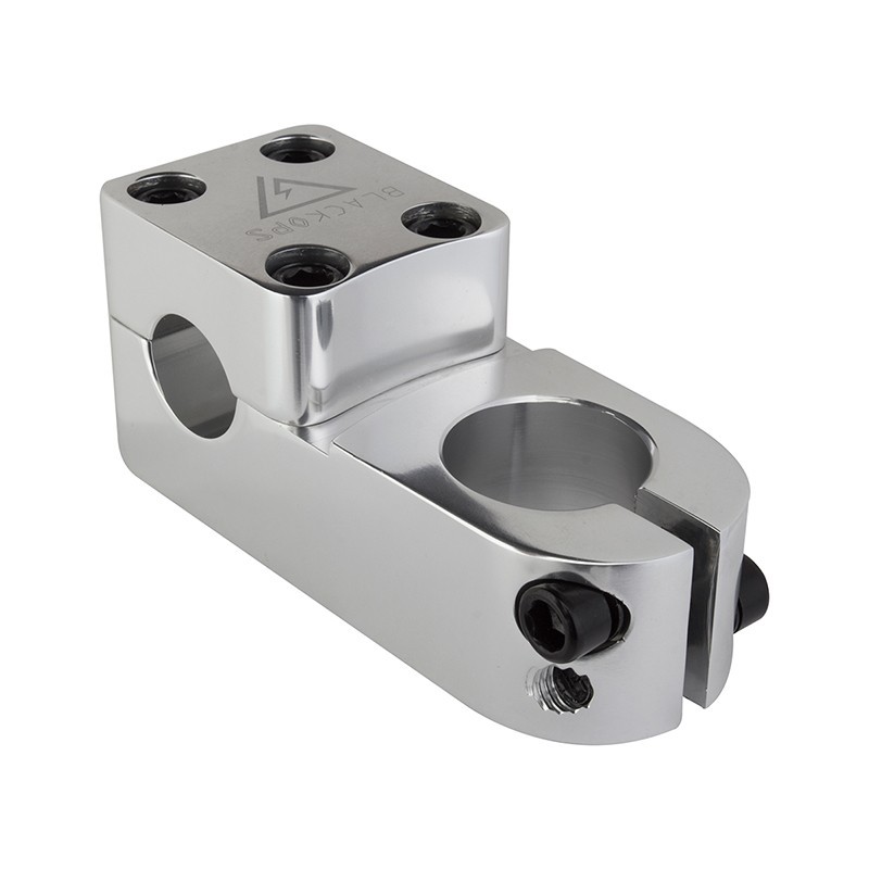 BLACK OPS BRICKTOP TOP LOAD 1-1/8″ 55mm AHEAD STEM MX BMX SILVER