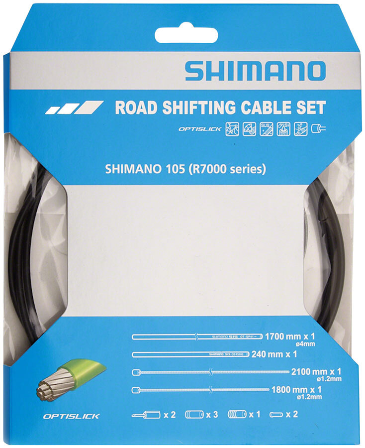 Shimano 105 R7000 OPTISLICK Shift Cable Set – Black