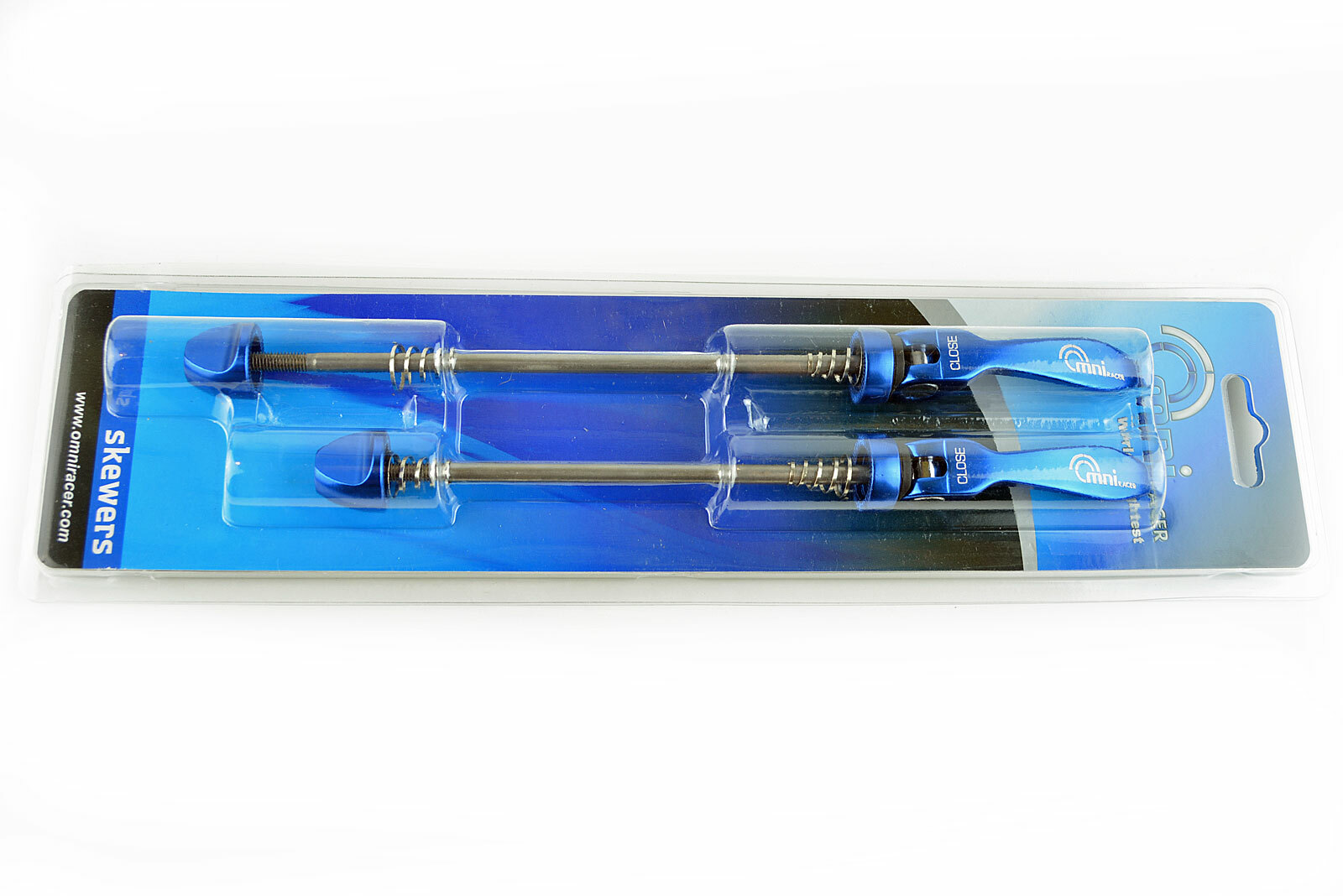 OMNI Racer Quick Release Road Mountain Bicycle Wheel Skewers Stainless: BLUE