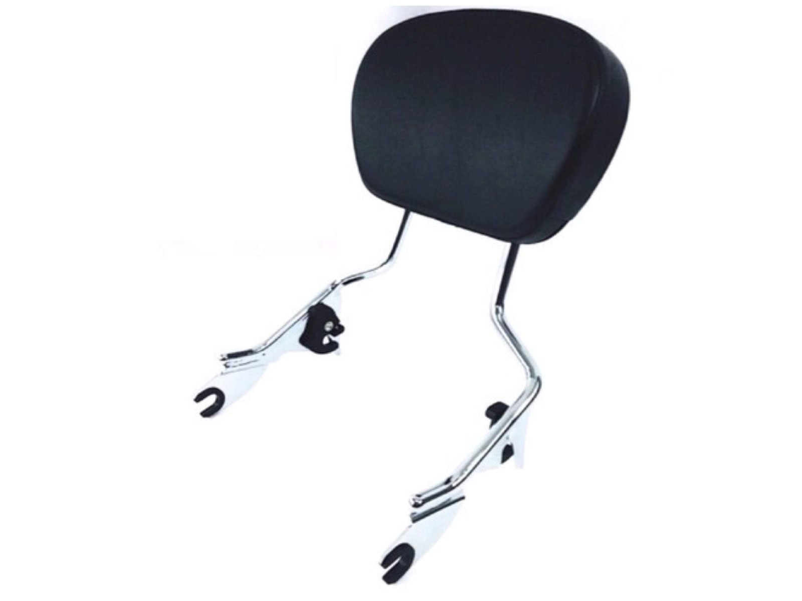 Detachable Tall Chrome Sissy Bar Backrest Rear Upright & Passenger Pad Harley…