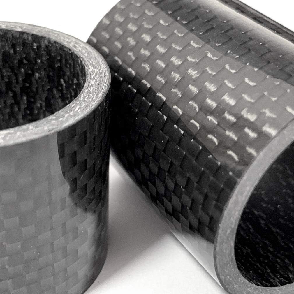 Bike Carbon Fiber Headset Spacer Set, 1-1/8 Inch, 30mm/40mm for Bicycles