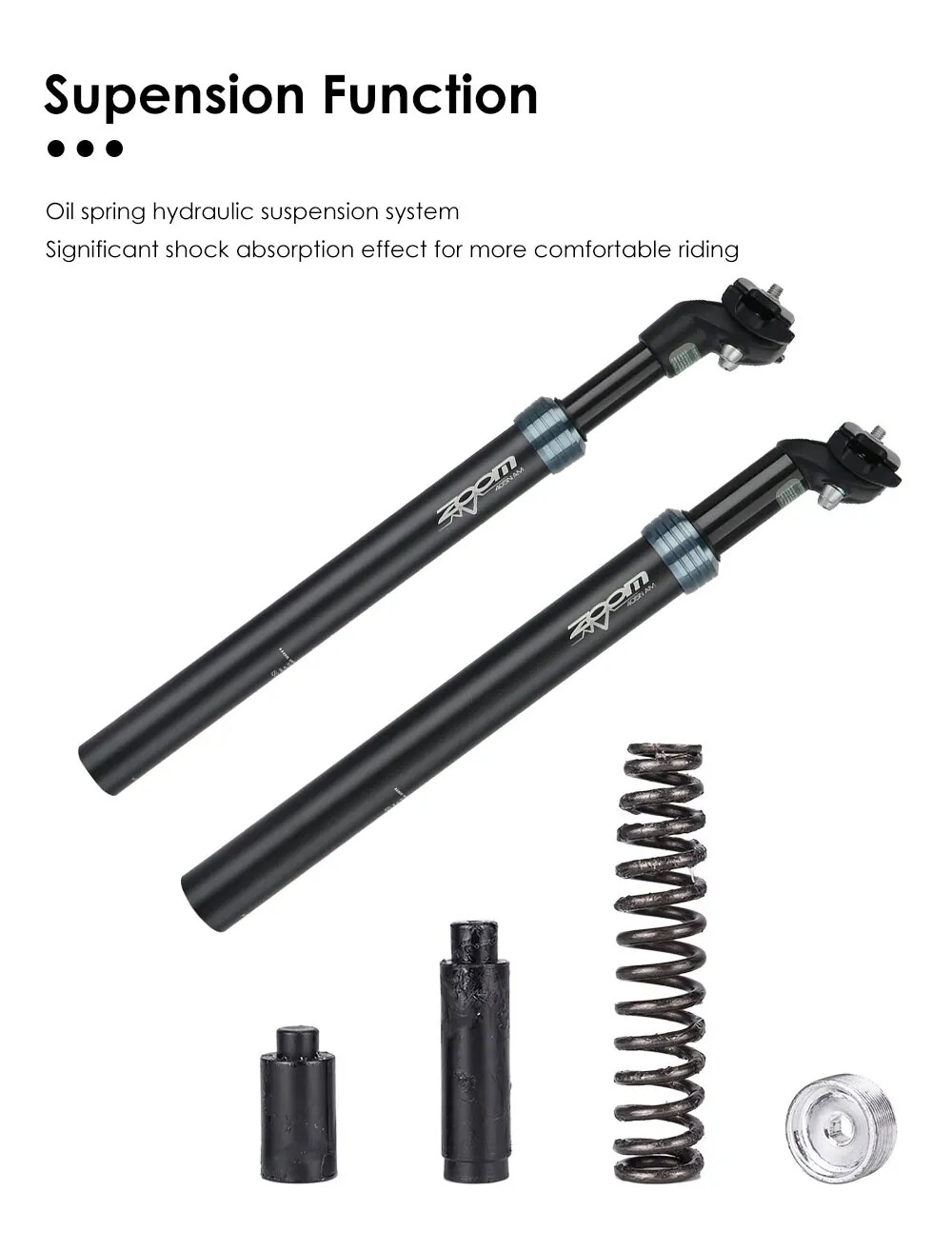 Road MTB Bike Suspension Seapost 27.2/30.0/30.4/30.9/31.6/33.9mm Saddle Tube