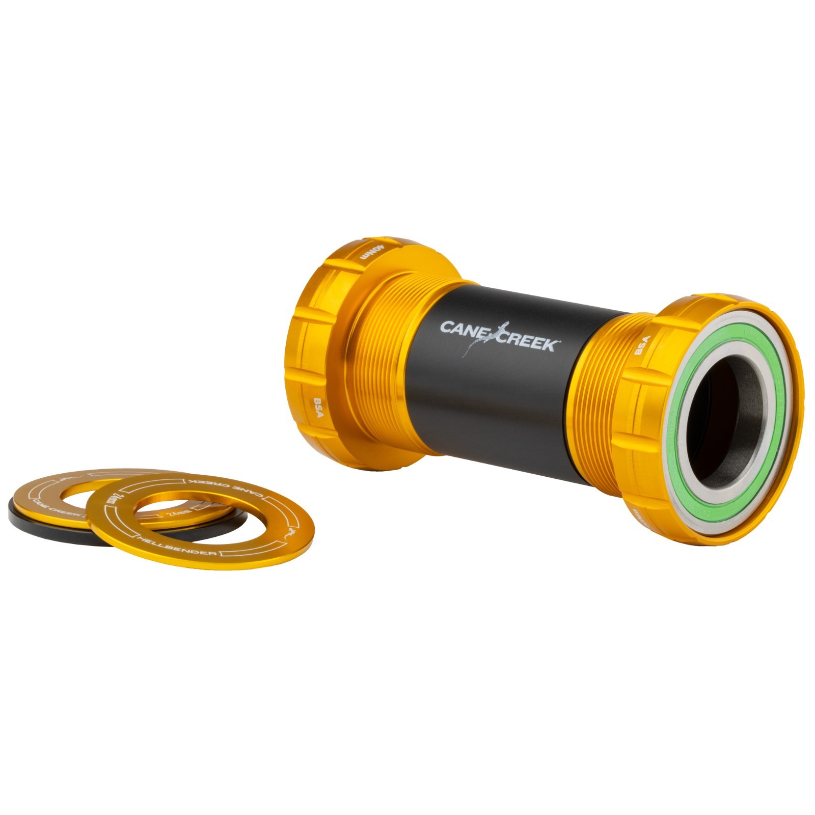 Cane Creek Hellbender 70 BSA Thread BB, DUB, 68/73mm, Gold