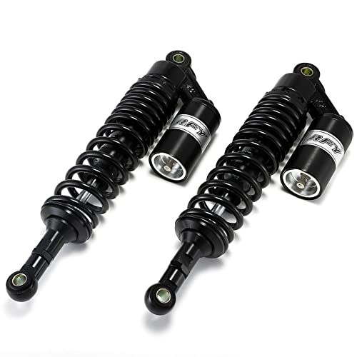 360mm 14.17 inch 7mm Spring Universal Motorcycle Air Shock Absorber Rear Black